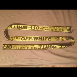 Off white belt yellow